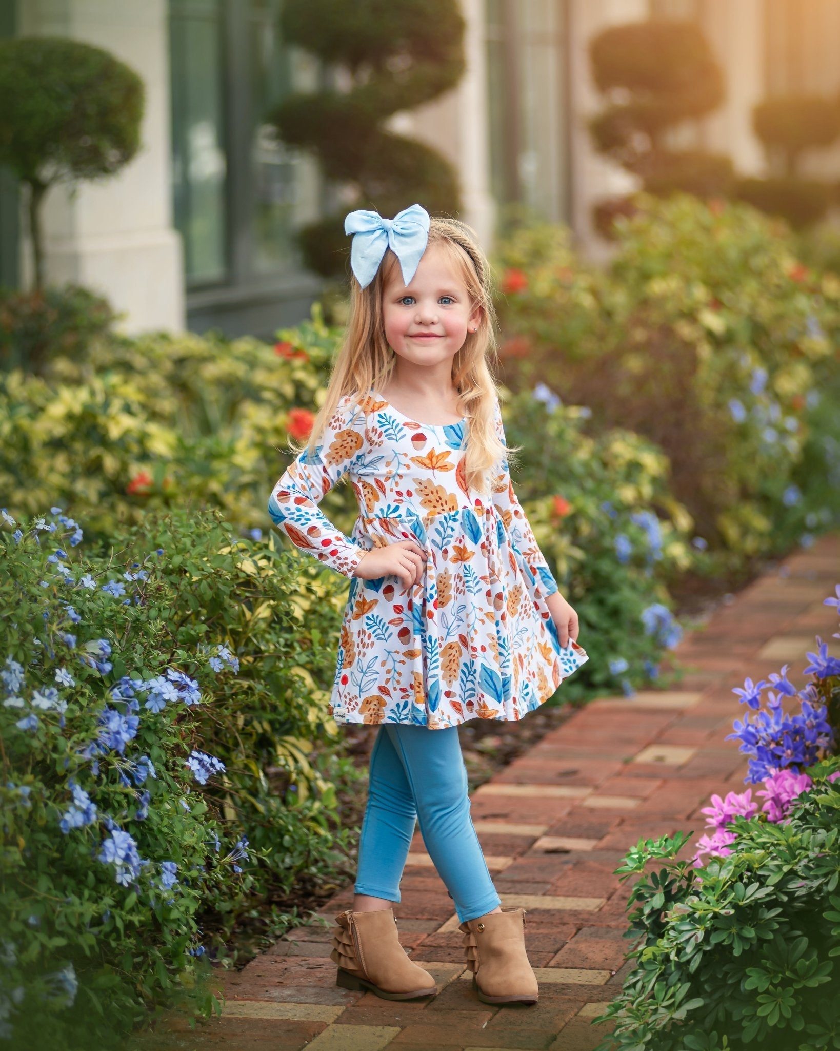 Acorn's Delight Empire Tunic Set With Long Sleeves