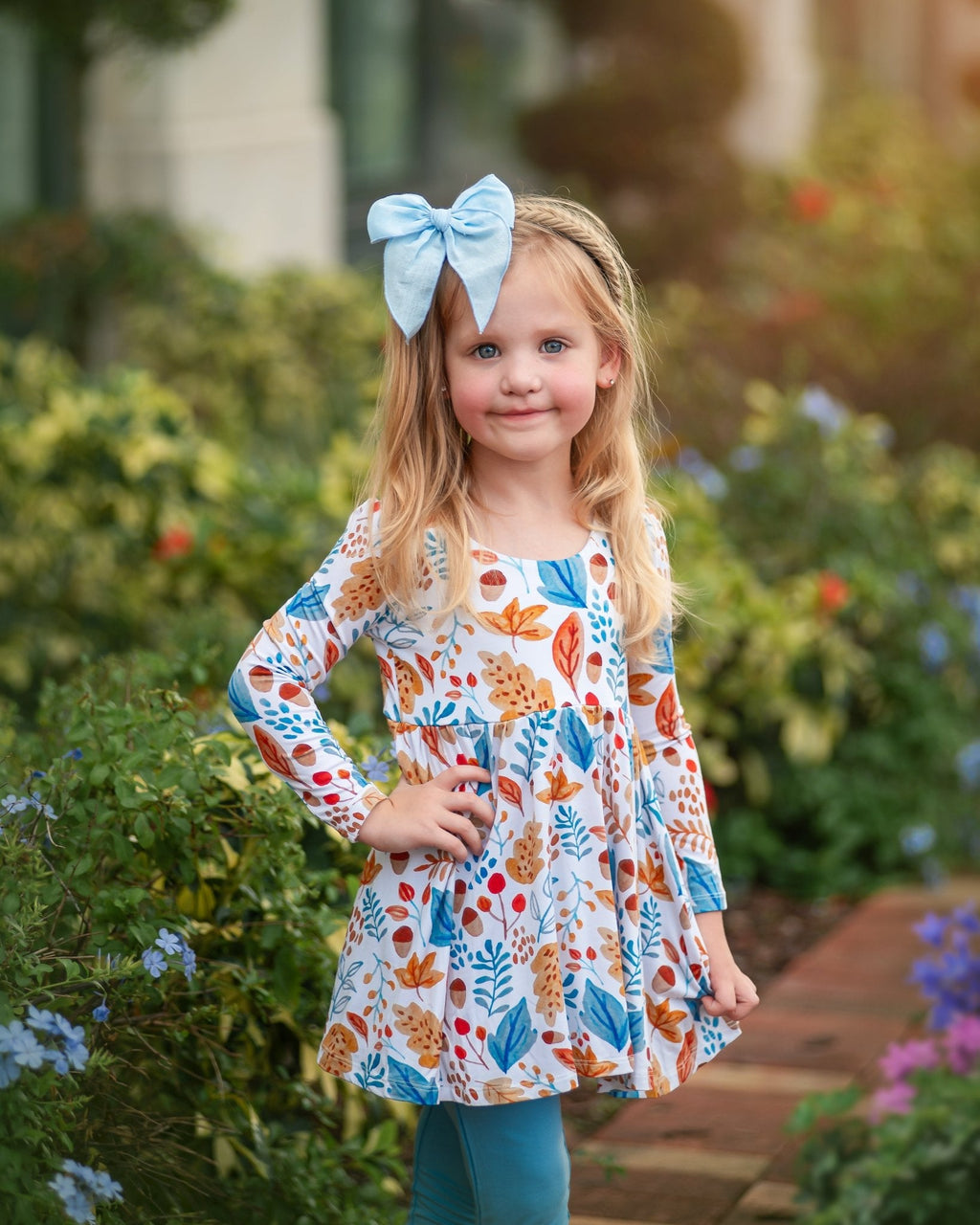 Acorn's Delight Empire Tunic Set With Long Sleeves