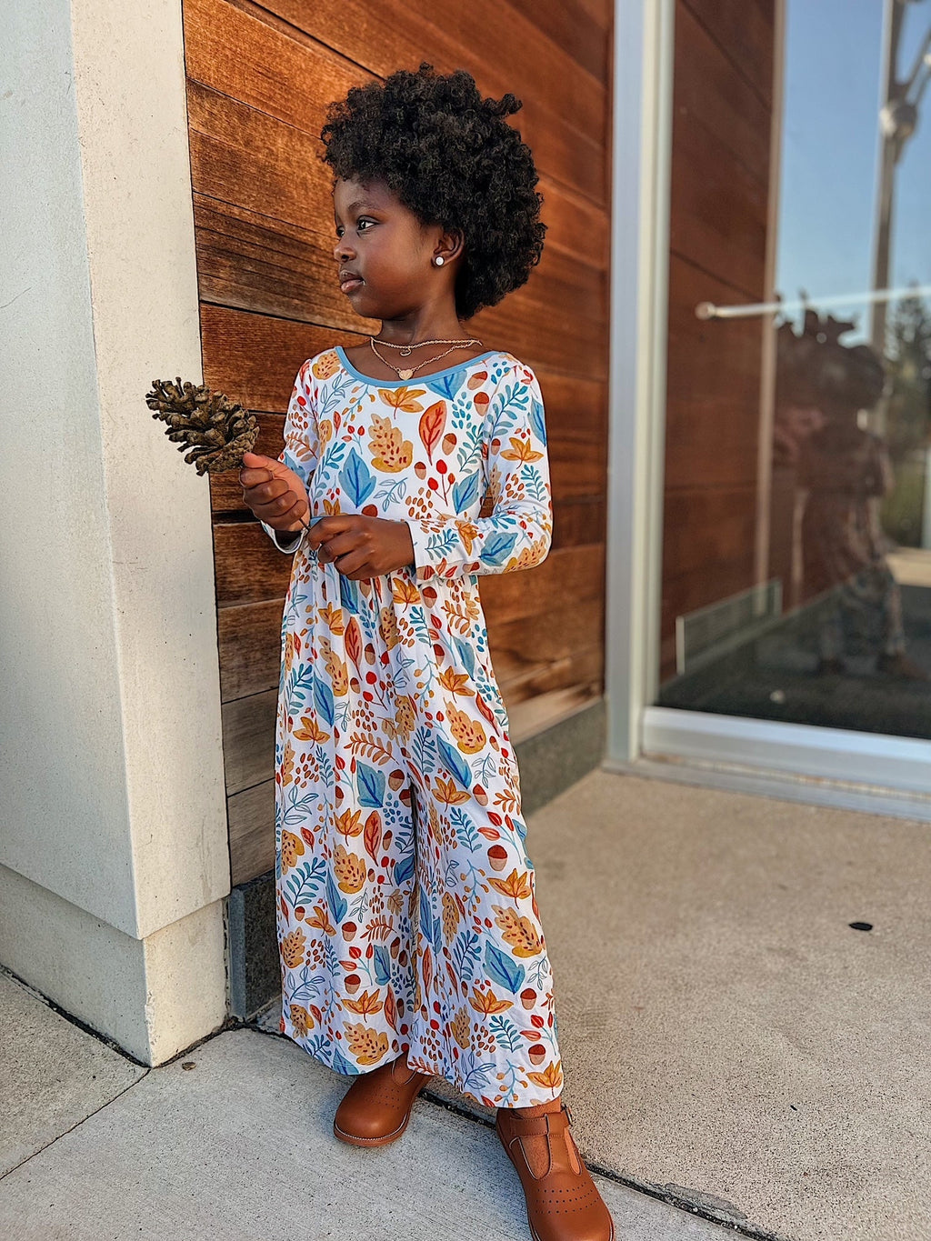 Acorn's Delight Wide Leg Romper