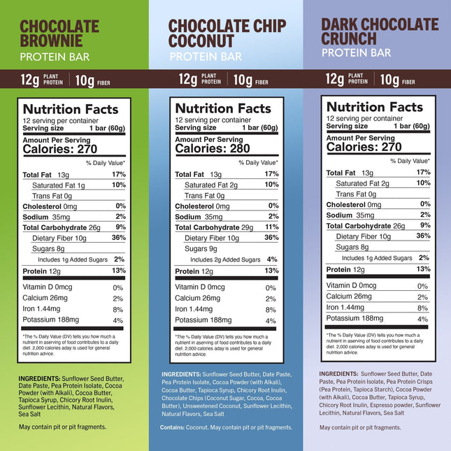 High Protein Bars Variety Pack