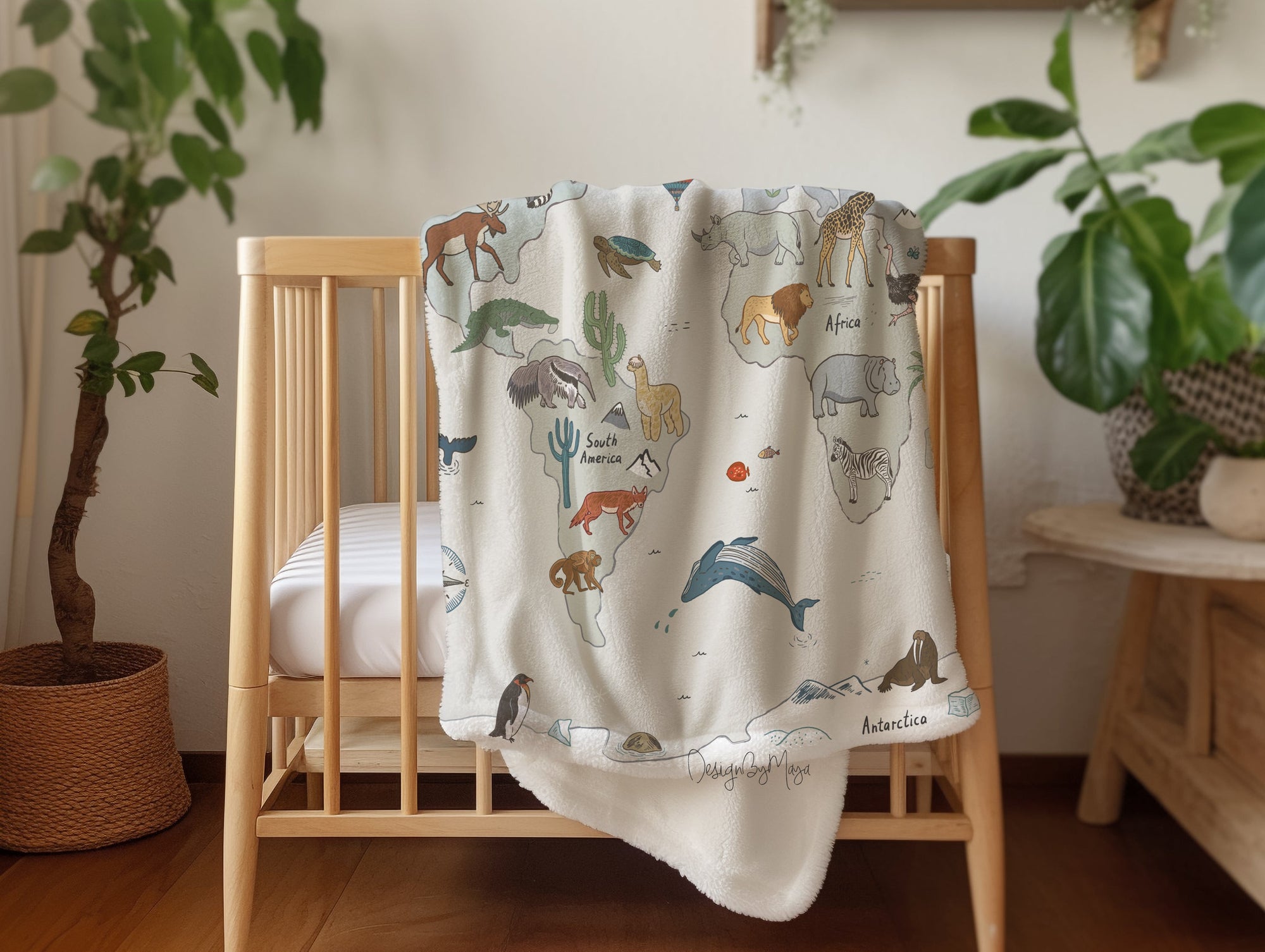 Alphabet - Vintage Baby Blanket