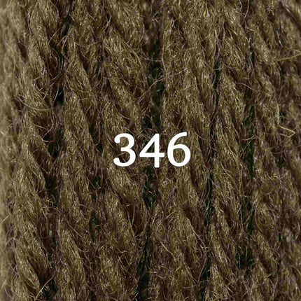 Appletons Wool Yarn - Mid Olive Green 341 - 348
