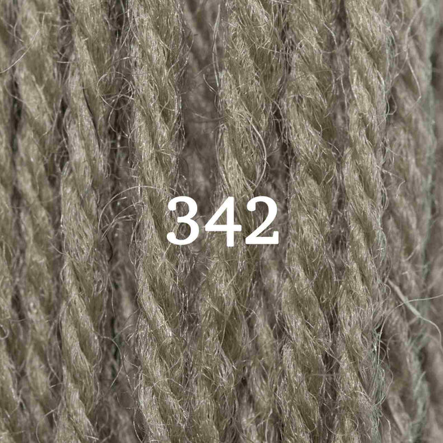 Appletons Wool Yarn - Mid Olive Green 341 - 348