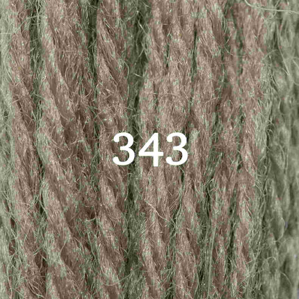 Appletons Wool Yarn - Mid Olive Green 341 - 348