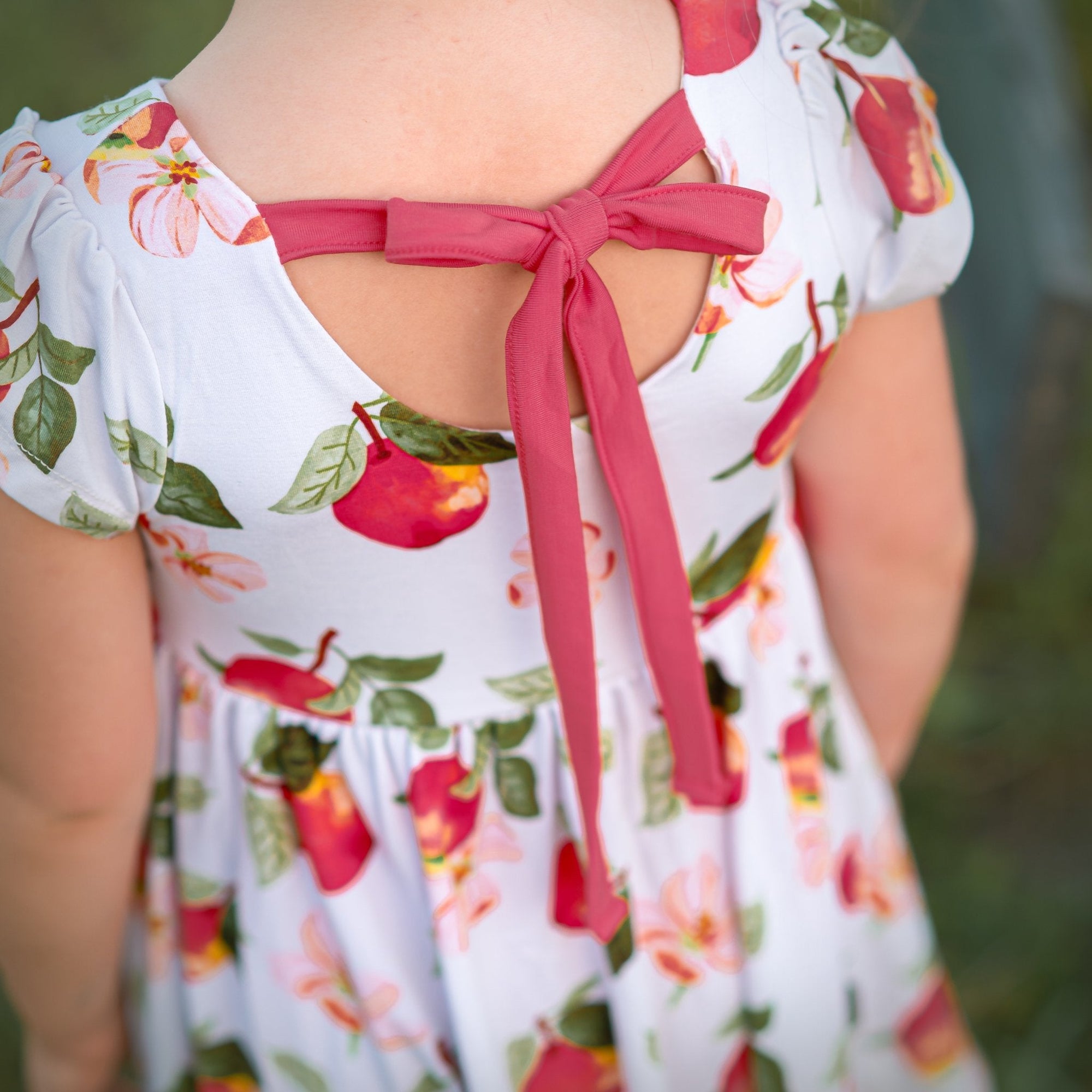 Awesome Apples Cap Sleeve Empire Tunic Set