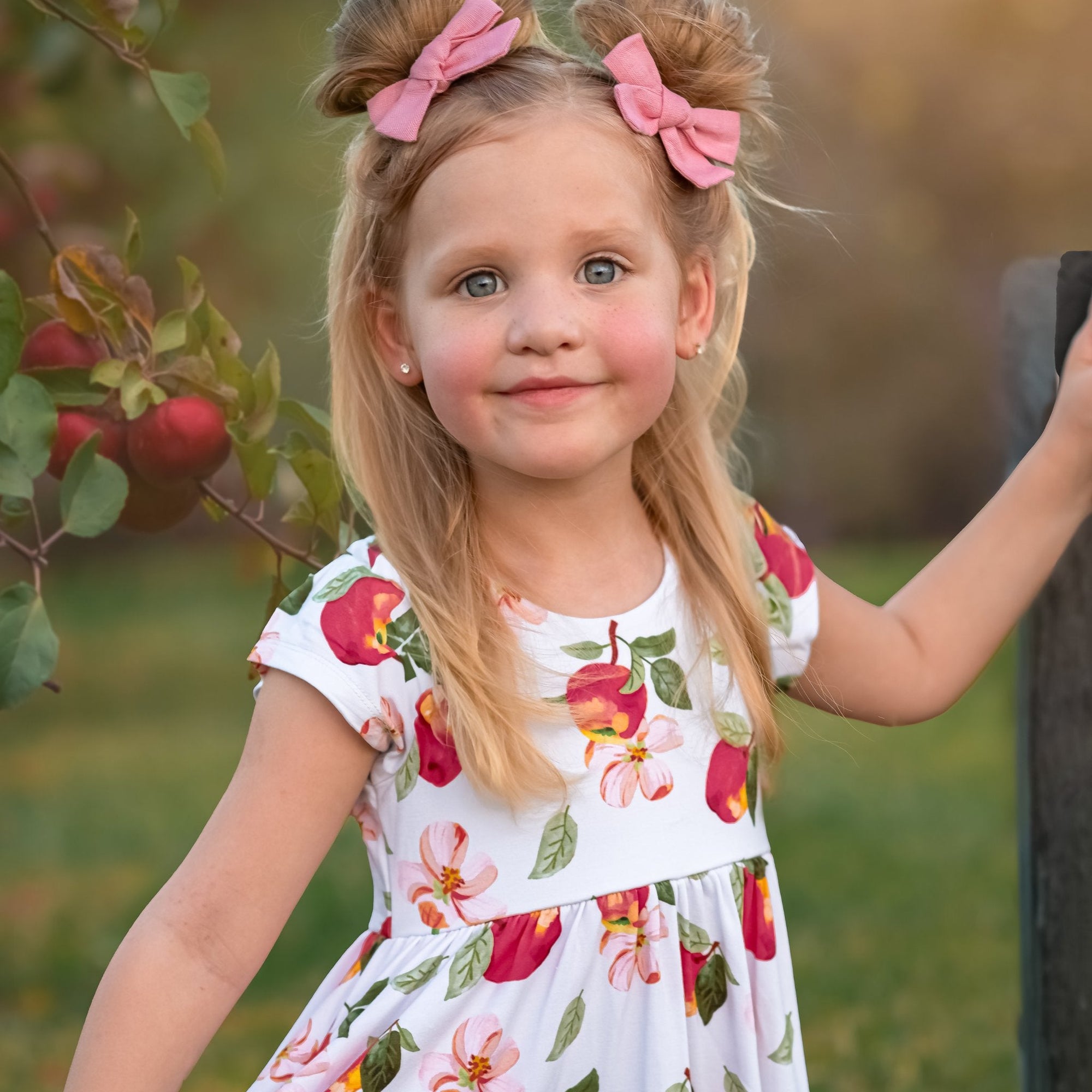 Awesome Apples Cap Sleeve Empire Tunic Set