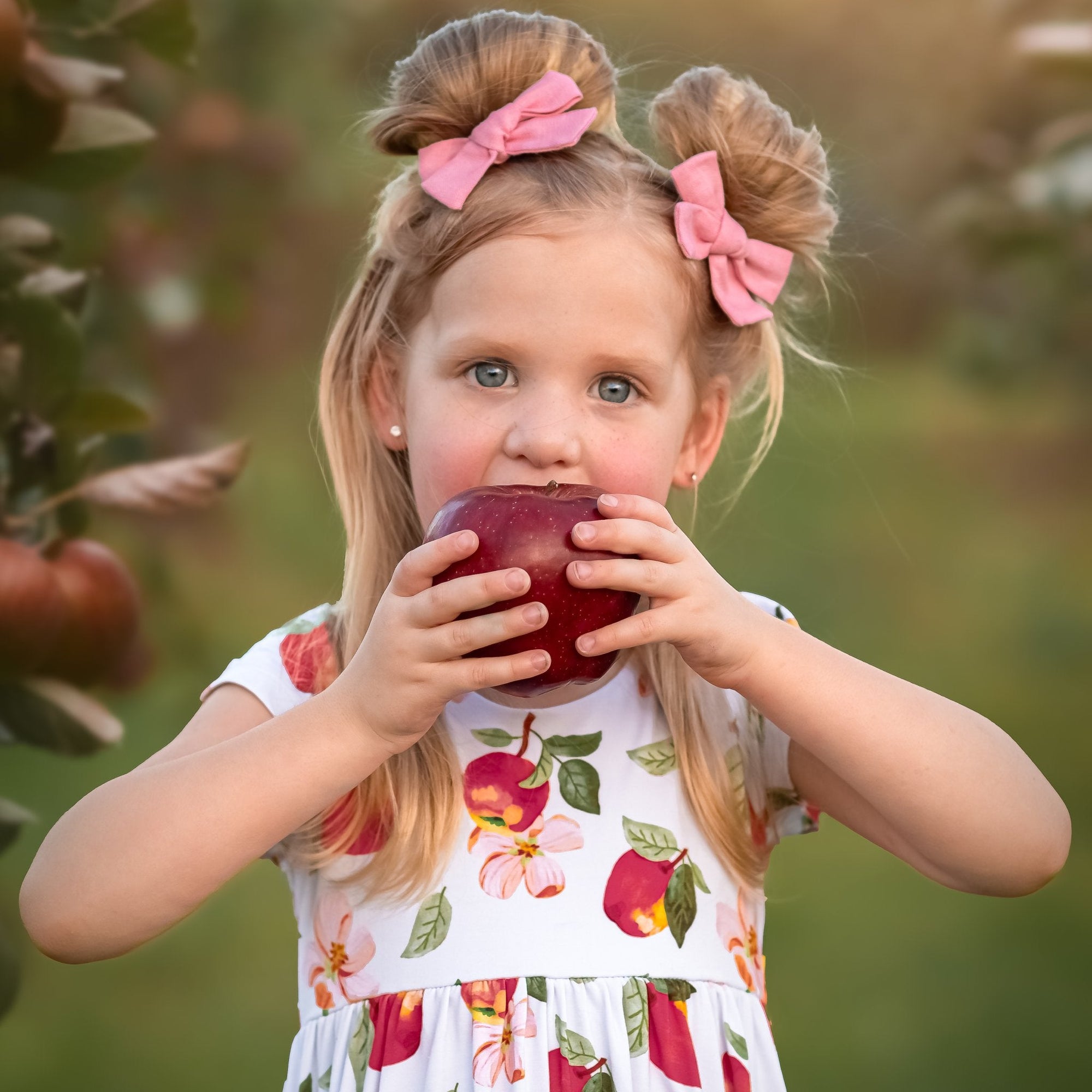 Awesome Apples Cap Sleeve Empire Tunic Set