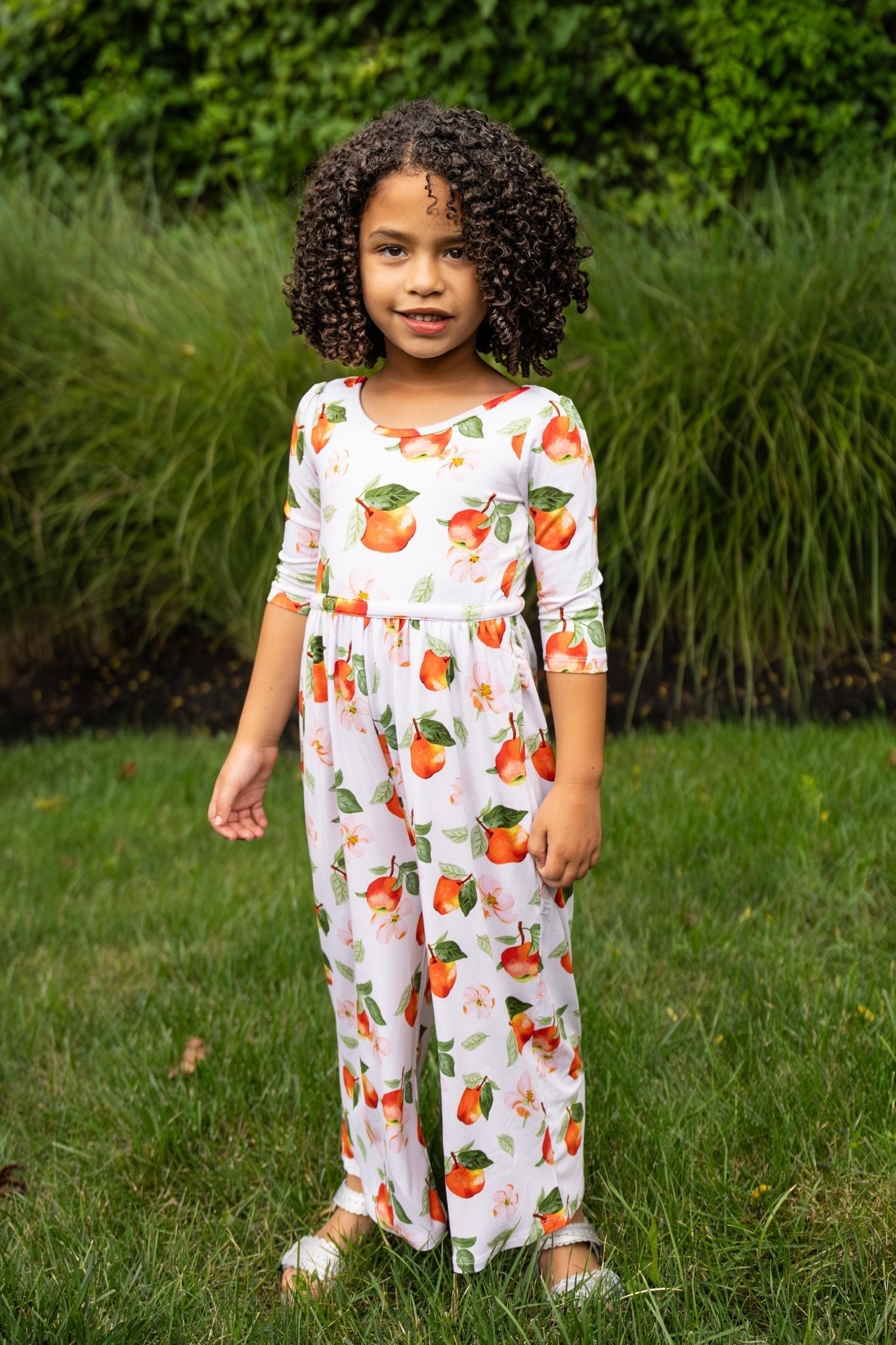 Awesome Apples Wide Leg Romper