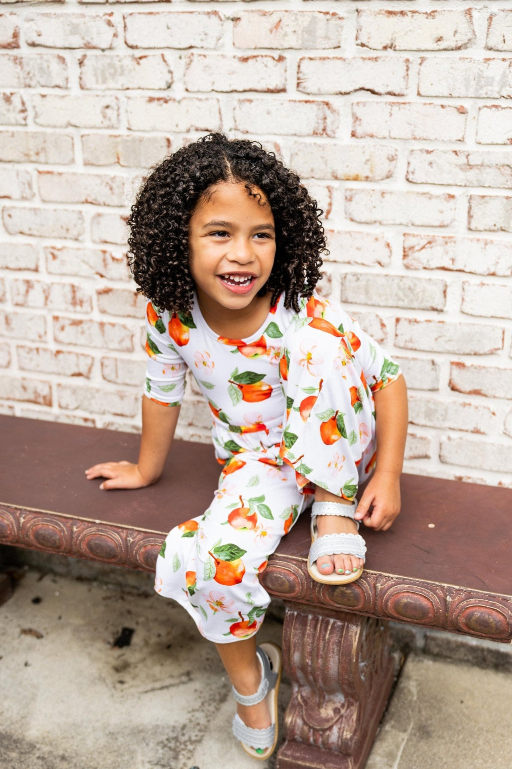 Awesome Apples Wide Leg Romper