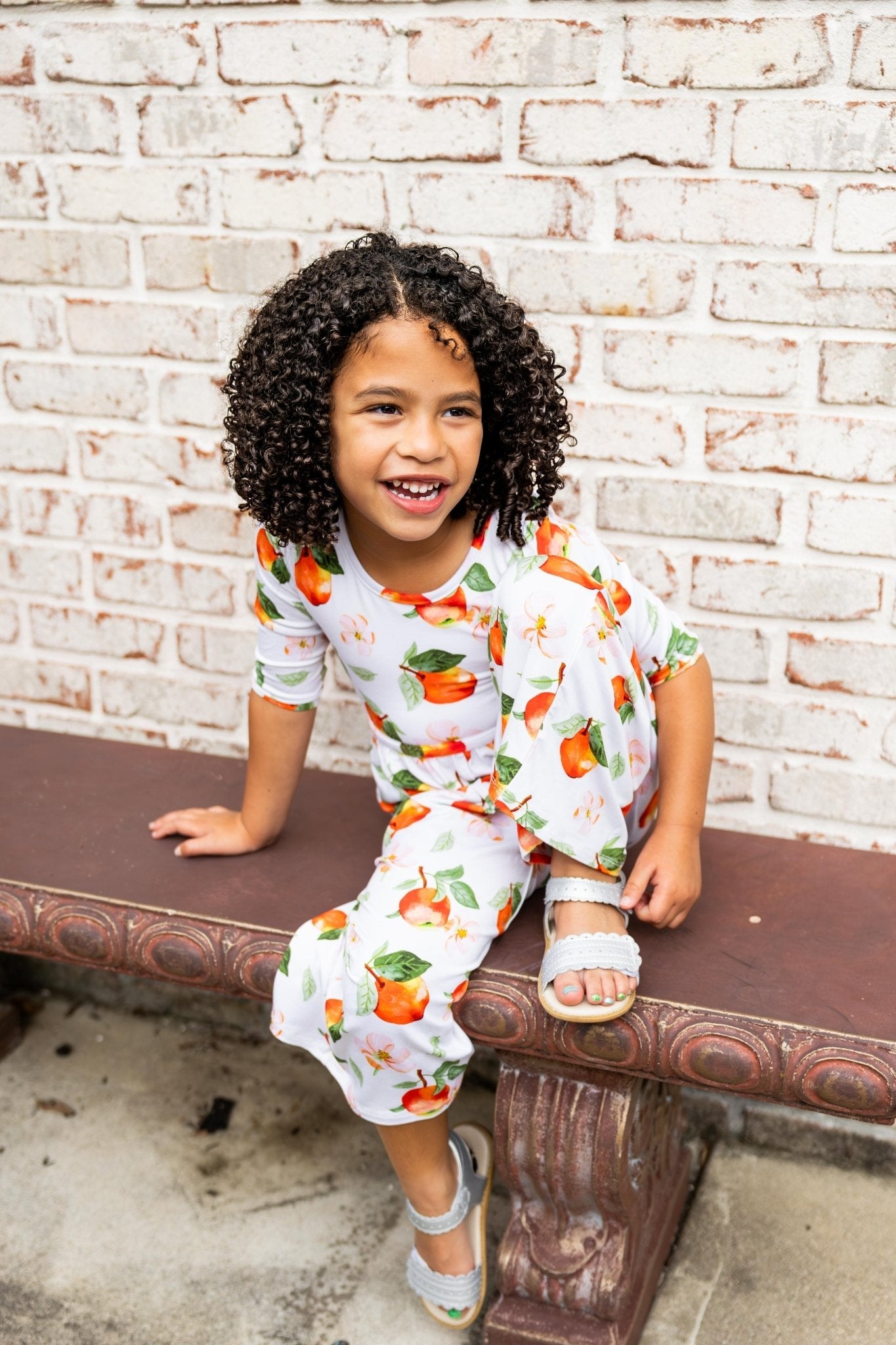 Awesome Apples Wide Leg Romper