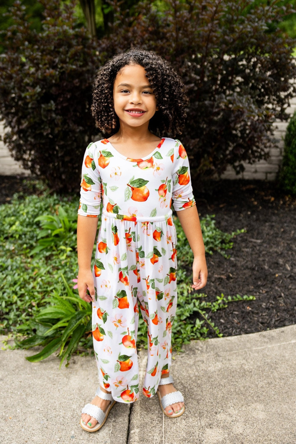Awesome Apples Wide Leg Romper