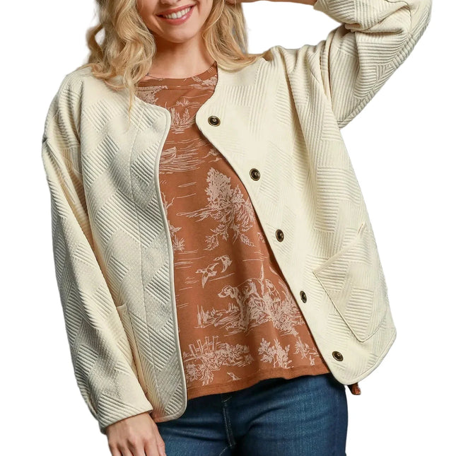 Textured Jacquard Jacket