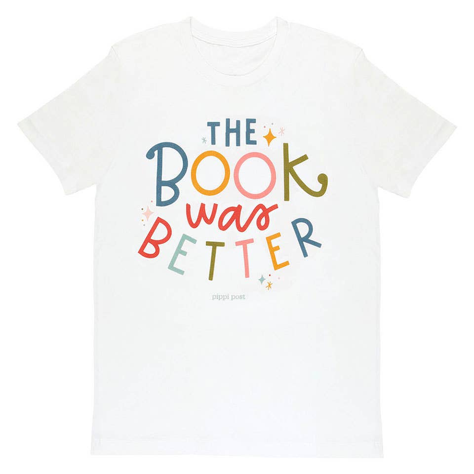 Pippi Post - The Book Was Better Pippi Tee - White
