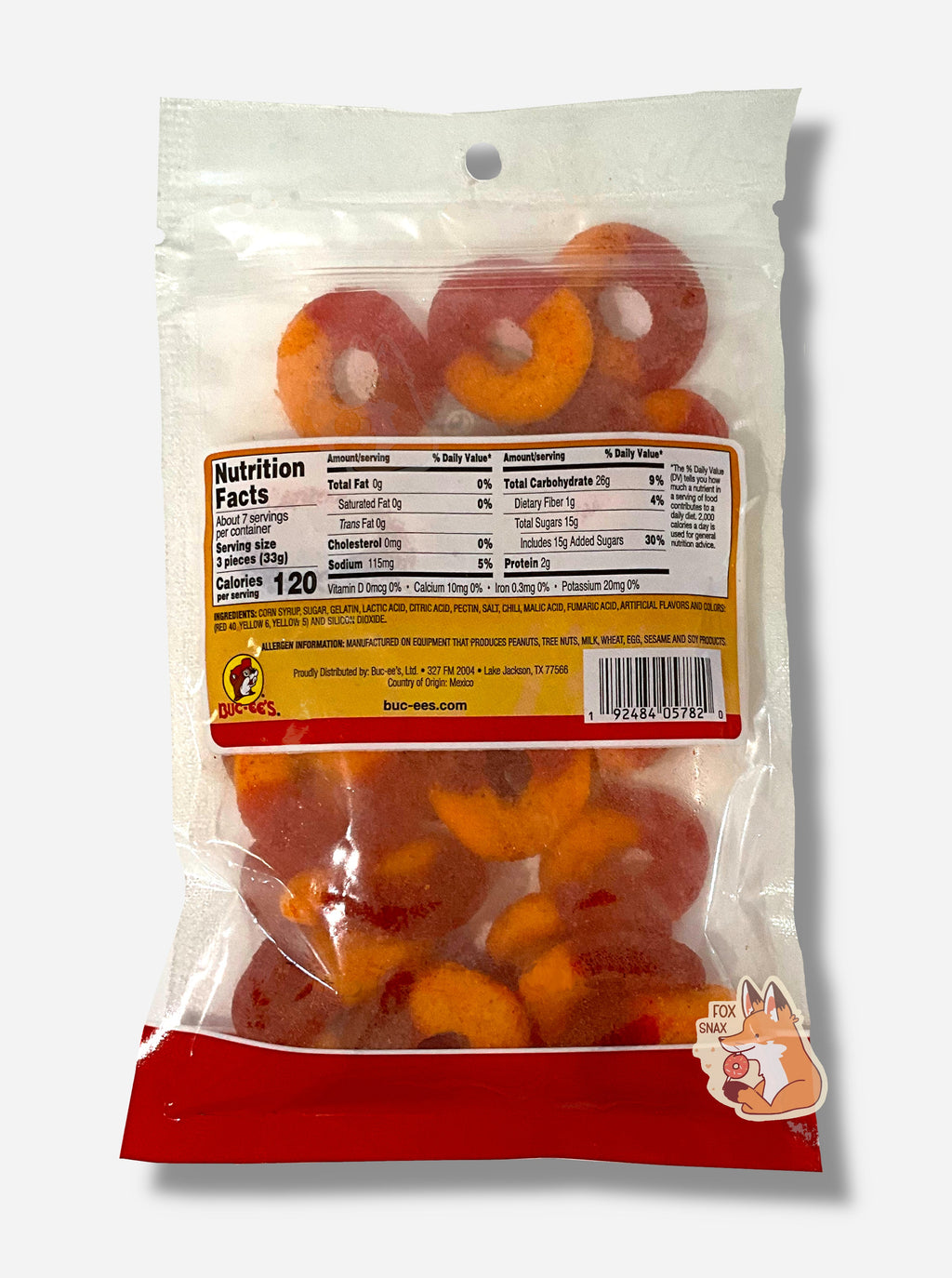 Buc-ee's Chamoy Peach Rings