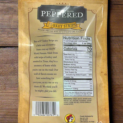 Buc-ee's Hill Country Brand Peppered Turkey Strips