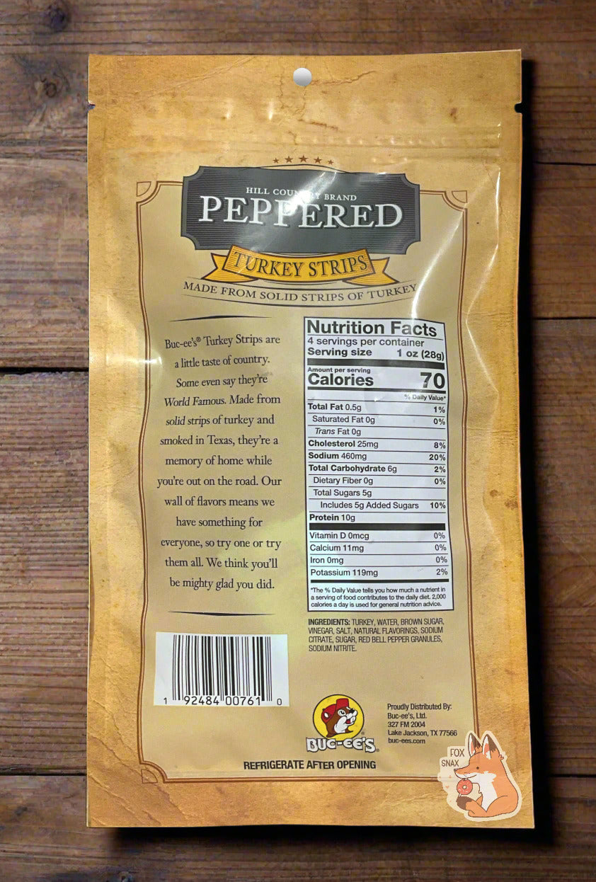 Buc-ee's Hill Country Brand Peppered Turkey Strips