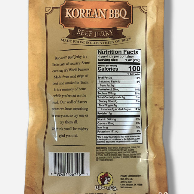 Buc-ee's Korean BBQ Beef Jerky