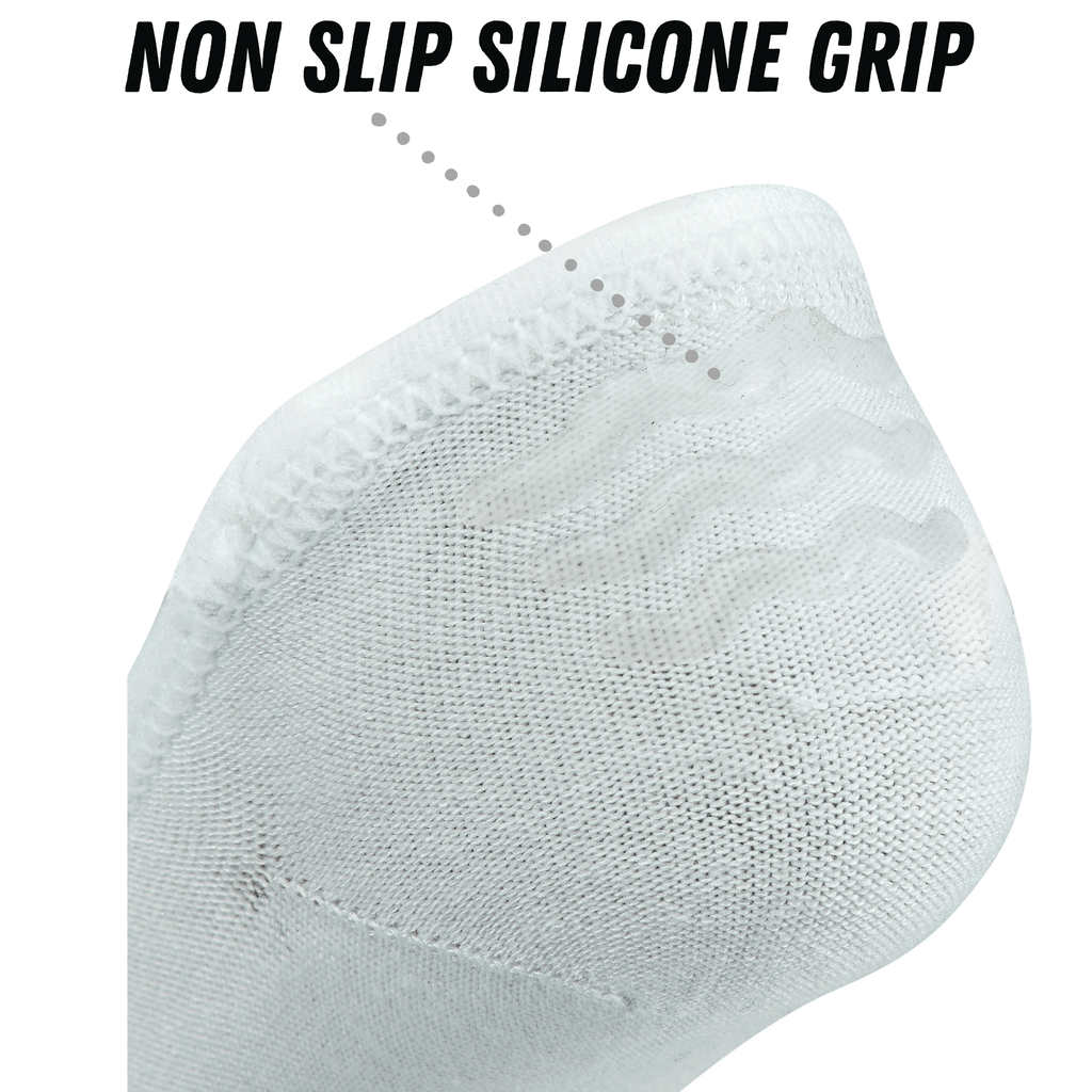 Bamboo Sports Super Low Cut No Show Bamboo Rayon Socks- Breathable, Moisture Wicking, Odor Eliminating, 4 Pair