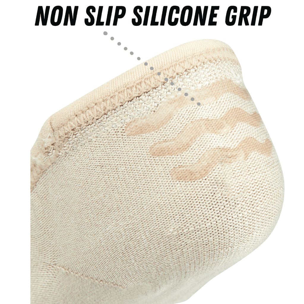 Bamboo Sports Super Low Cut No Show Bamboo Rayon Socks- Breathable, Moisture Wicking, Odor Eliminating, 4 Pair