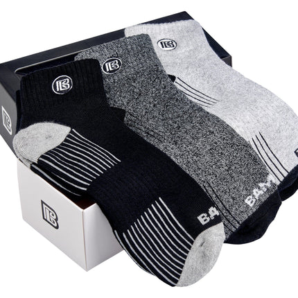 Premium Bamboo Rayon Quarter High Crew Socks
