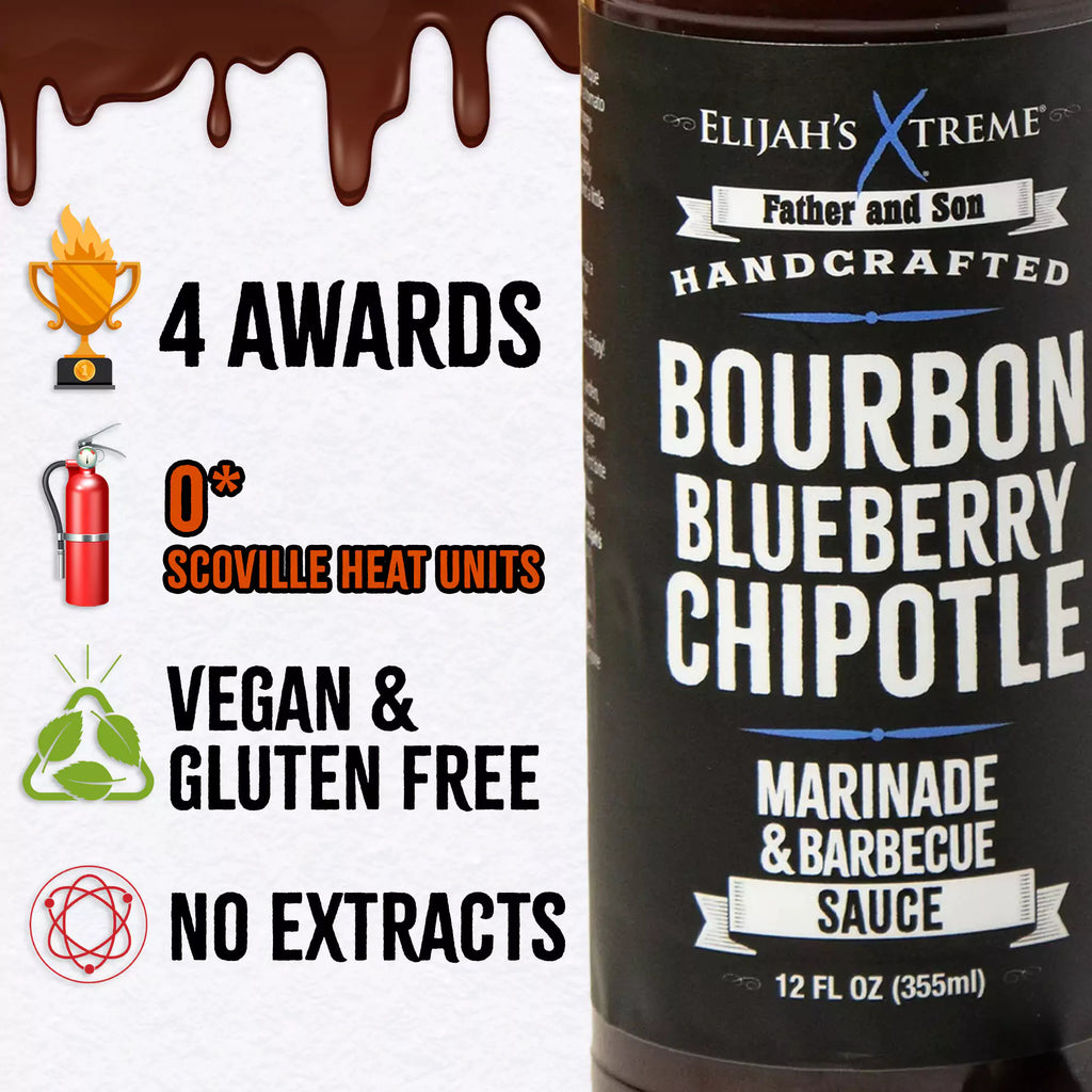 Bourbon Blueberry Chipotle BBQ Sauce & Marinade