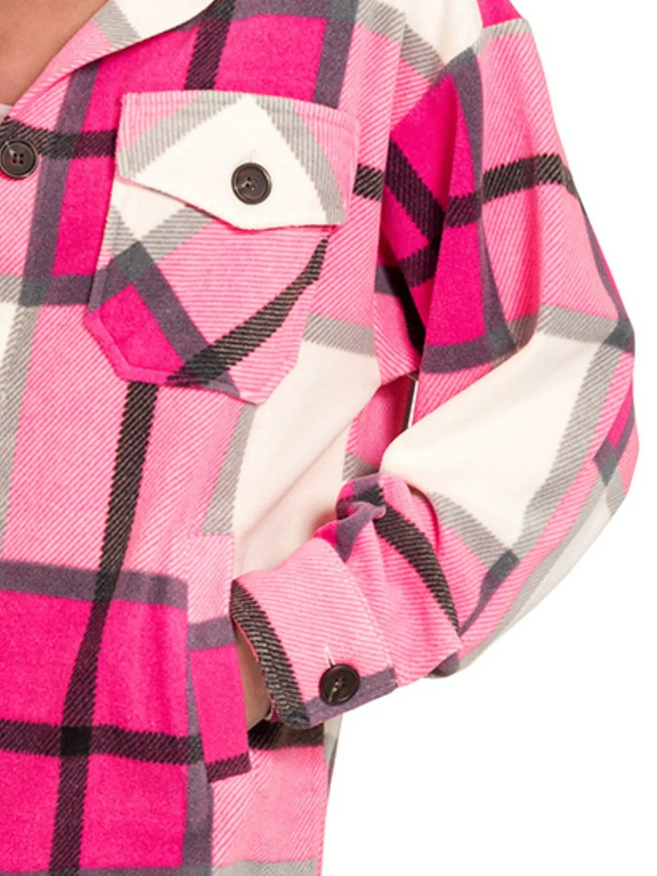 Plaid Fleece Shacket