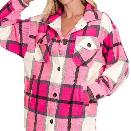 Plaid Fleece Shacket
