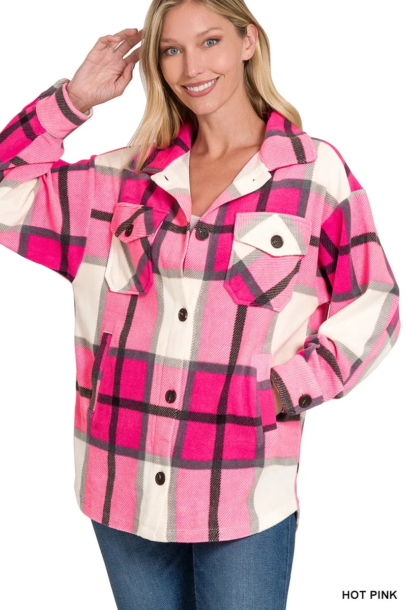 Plaid Fleece Shacket