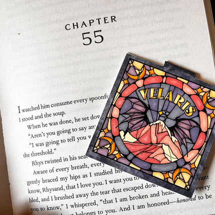 Well Read Babes - Magnetic Bookmark - Velaris Stained Glass Bookish Gift