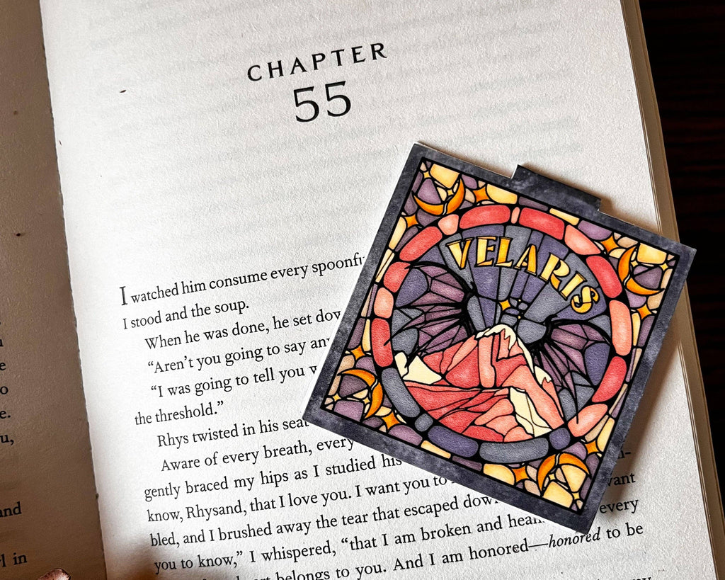 Well Read Babes - Magnetic Bookmark - Velaris Stained Glass Bookish Gift