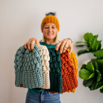 Crochet Slouch Hat | Spice Orange Beanie