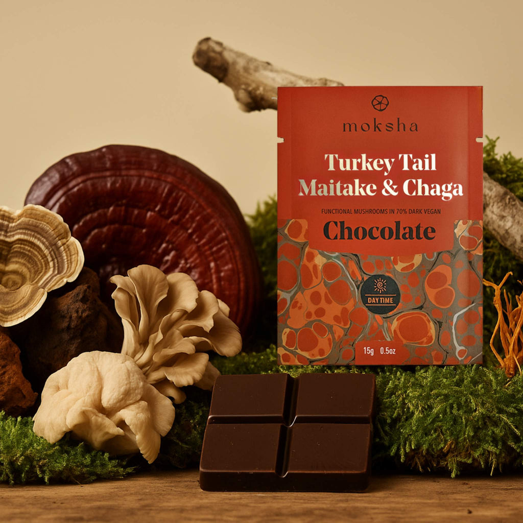 Daytime Immunity Mushroom Chocolates with Turkey Tail, Maitake, & Chaga