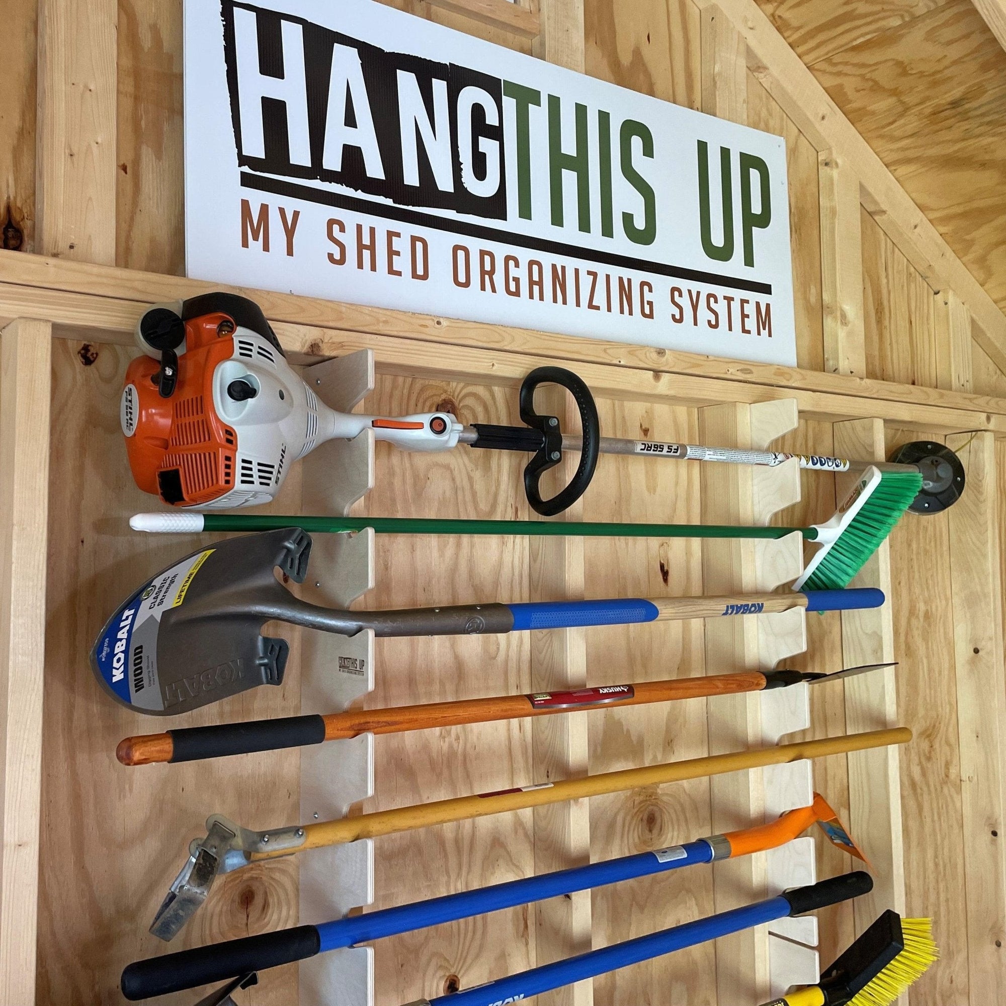 Garden Tool Organizer – Yard Tool Rack for Shed Storage