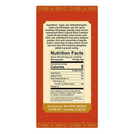 Big Poppa's Sweet Money Hot Seasoning - 12.3oz