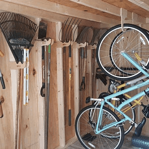 Bike Organizer – Shed Tool Rack for Efficient Storage