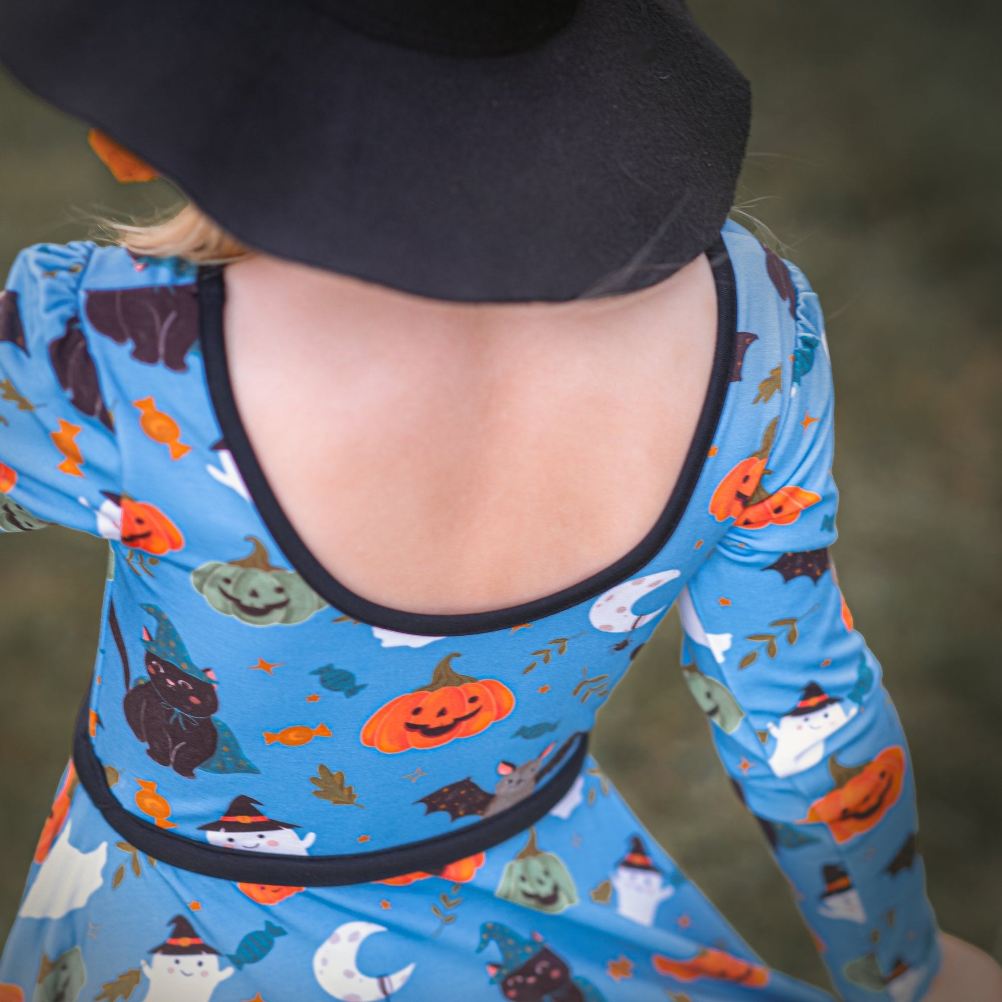 Boo! Long Sleeve Twirl Dress