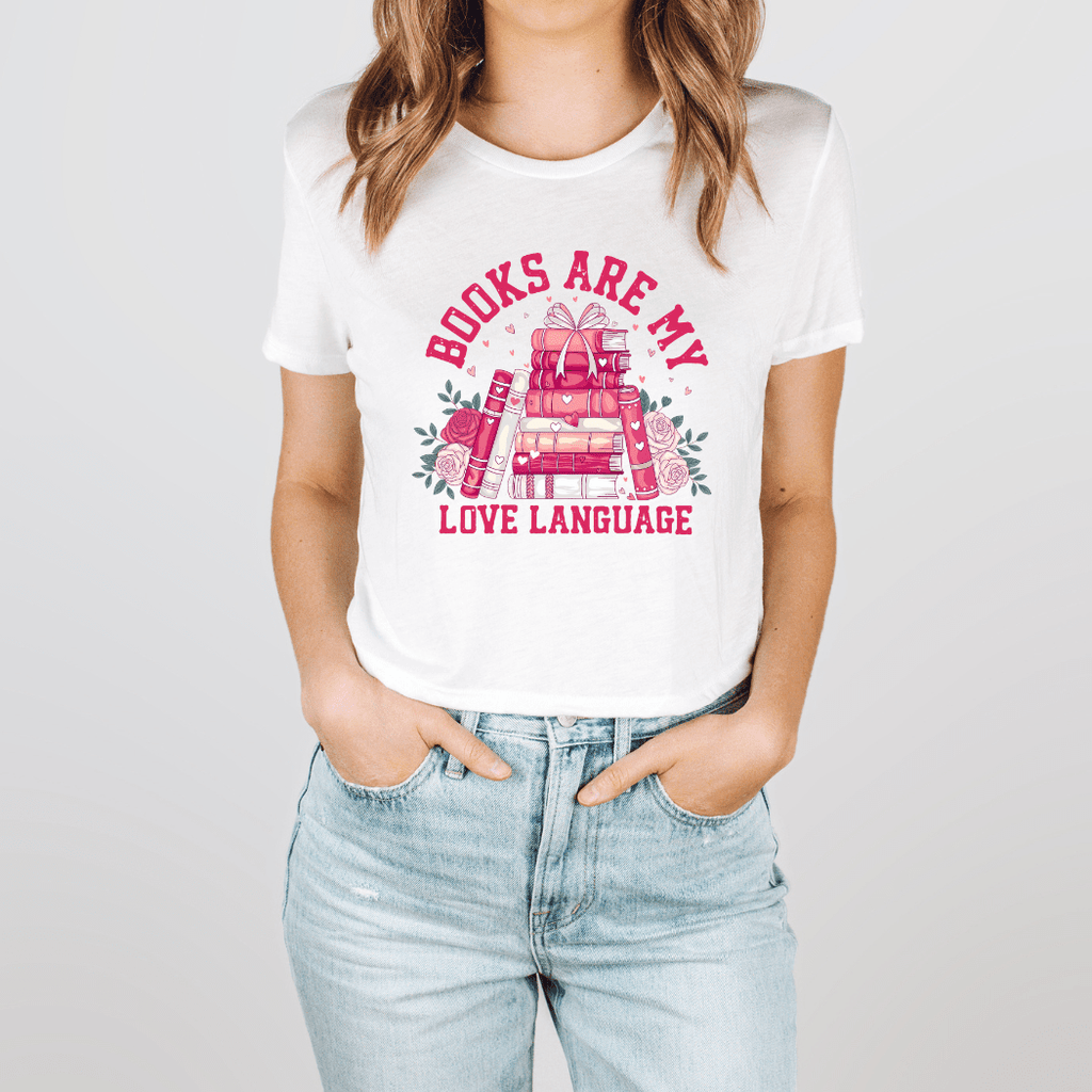 Books Are My Love Language Cropped T-Shirt