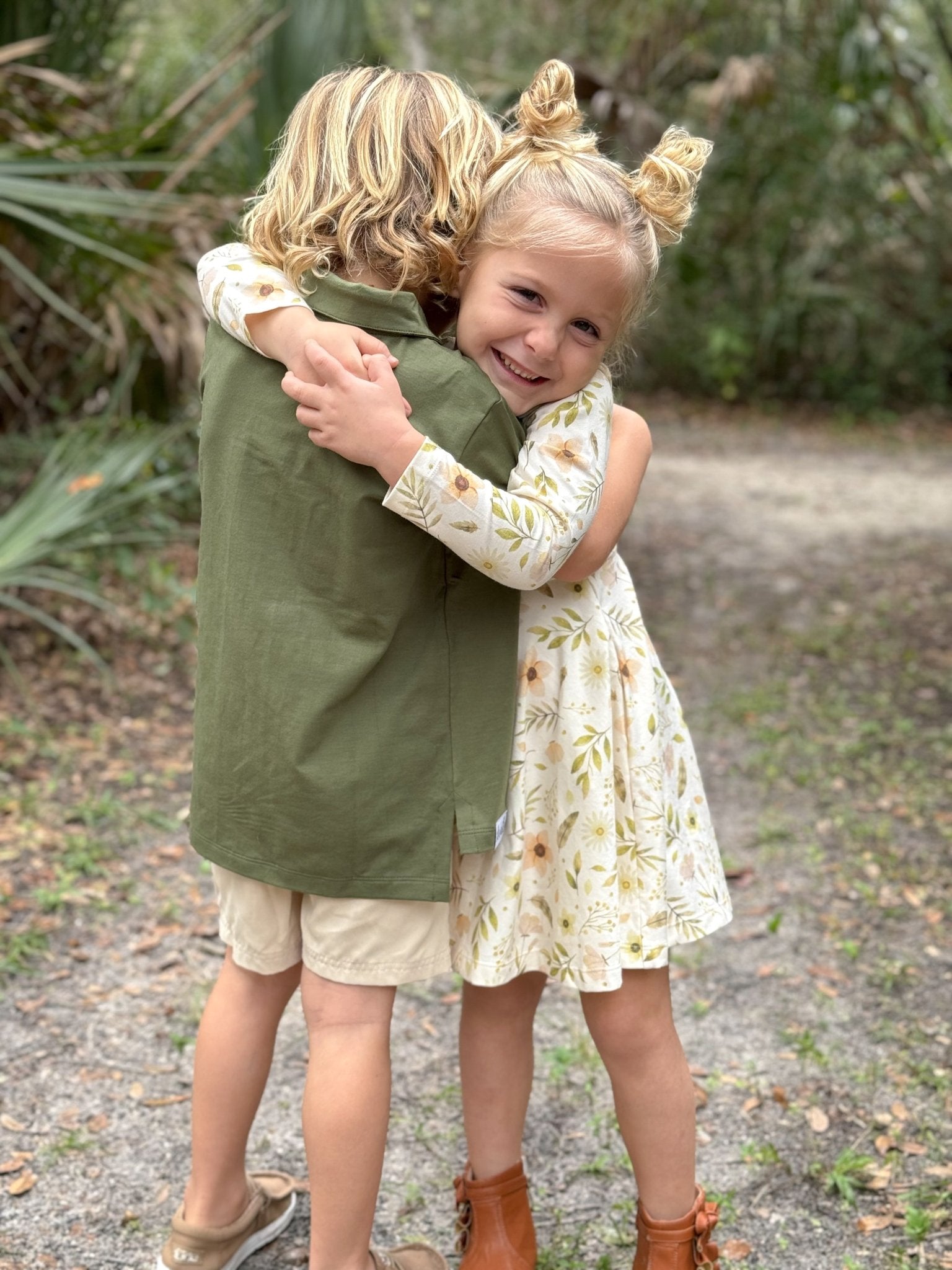 Boys Polo in Garden Green