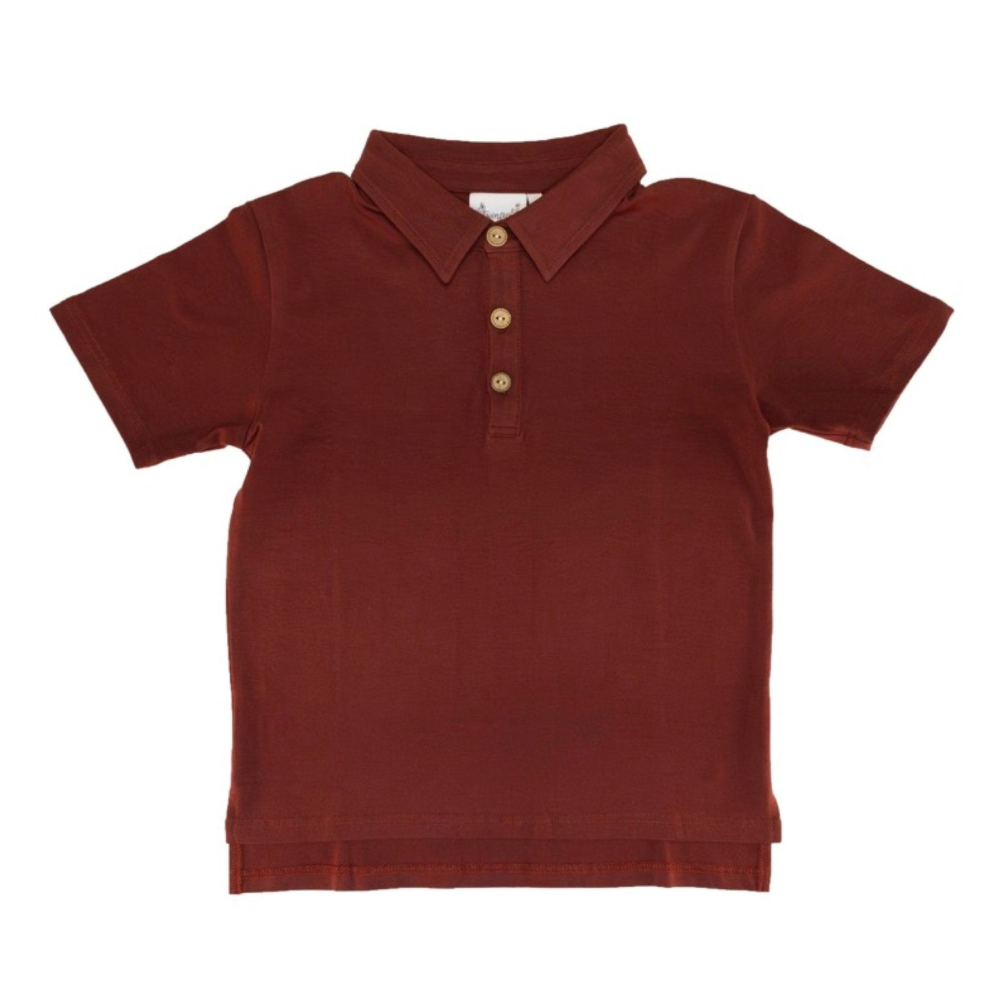 Boys Polo in Maroon
