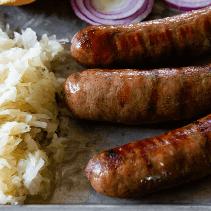 KC Cattle Company Wagyu Bacon Cheeseburger Bratwurst