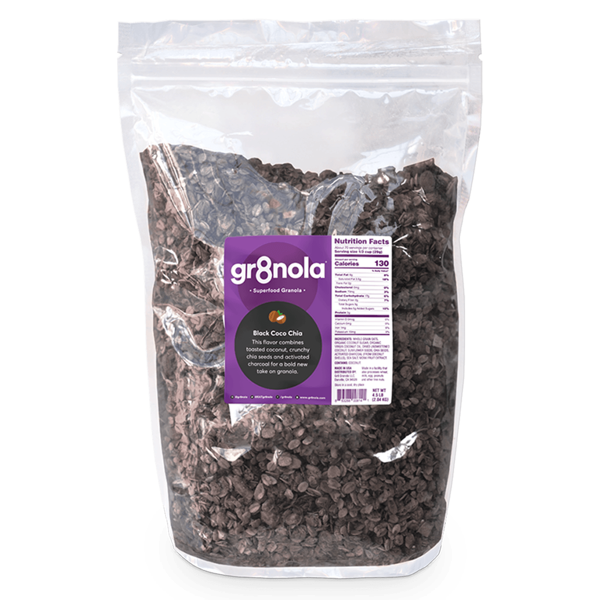 Black Coco Chia Granola (4.5lb)