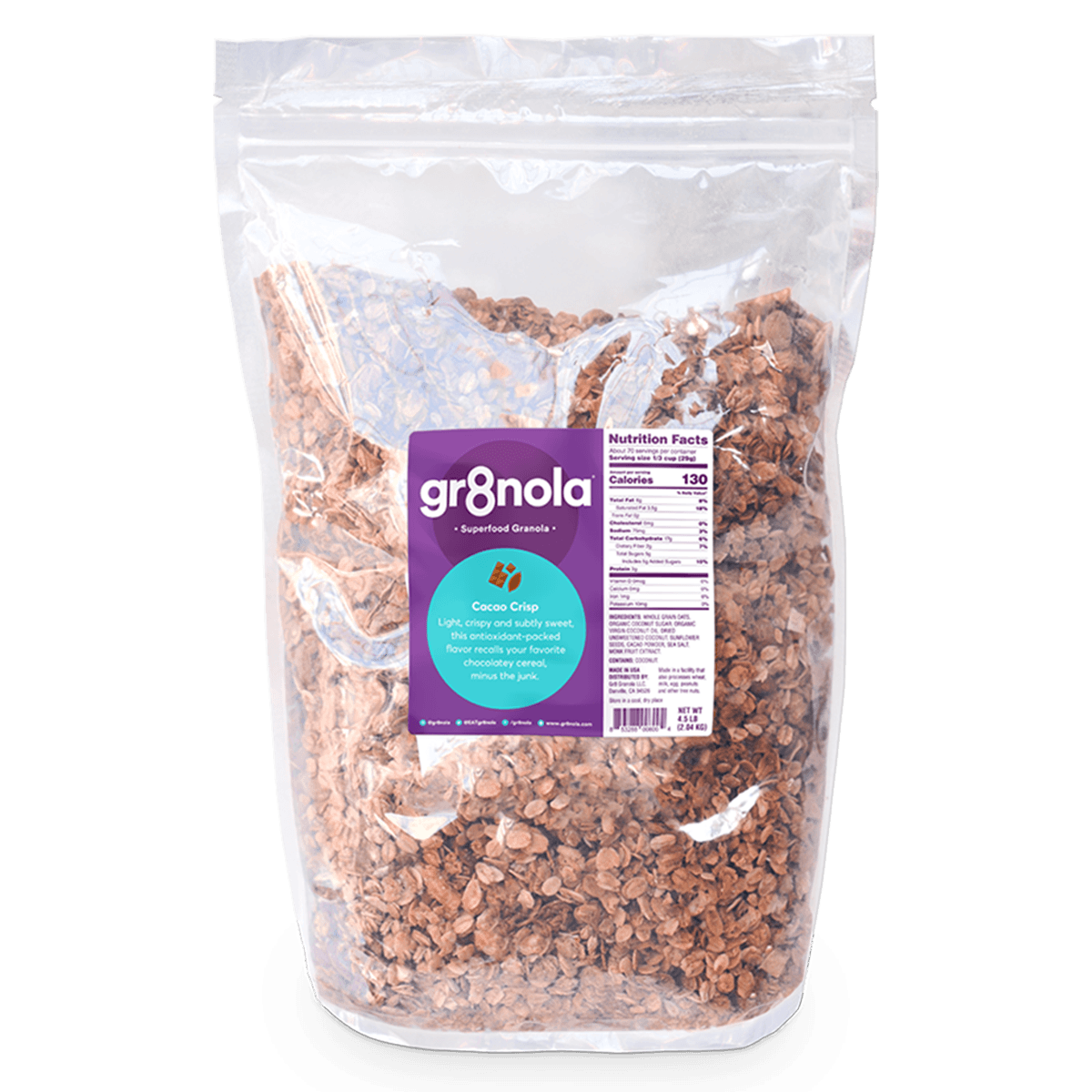 Cacao Crisp Granola (4.5lb)