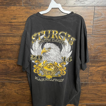 Faded Sturgis Biker Tshirt South Dakota Black Hills Rally XL