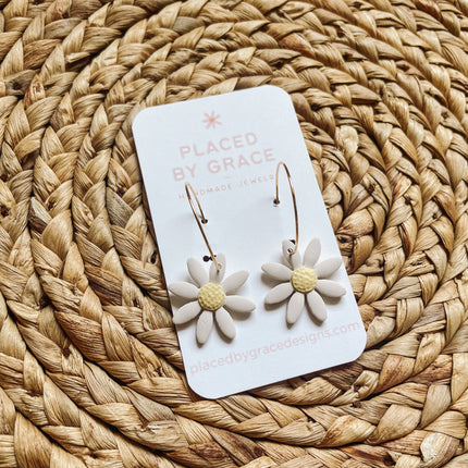 Placed by Grace - Daisy Hoops I Summer Wild Flower Collection