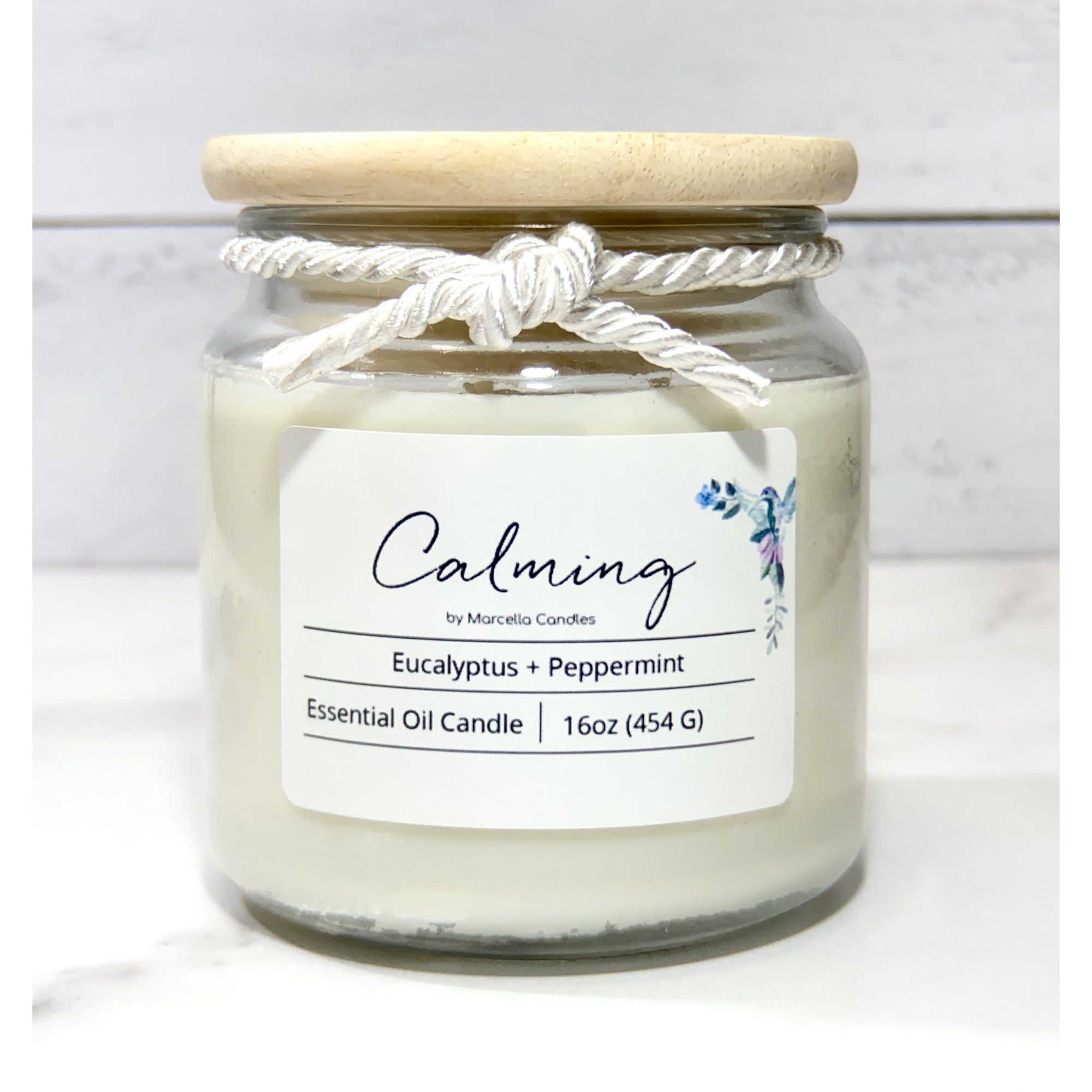 Calming Eucalyptus + Peppermint Aromatherapy Candle