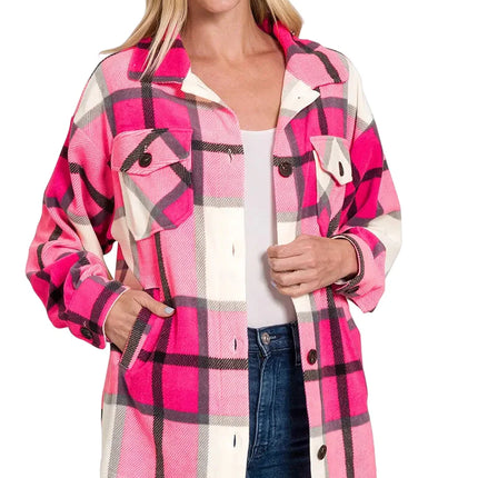 Plaid Fleece Shacket