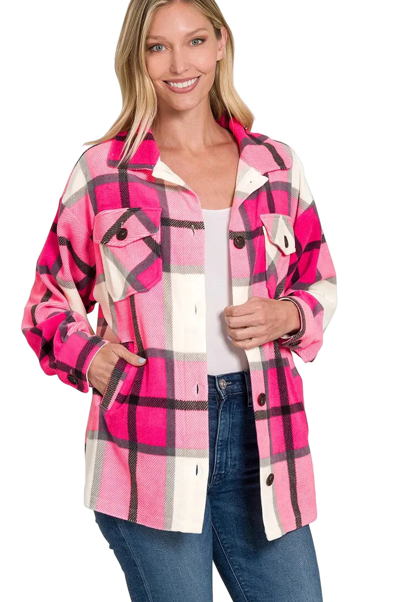 Plaid Fleece Shacket