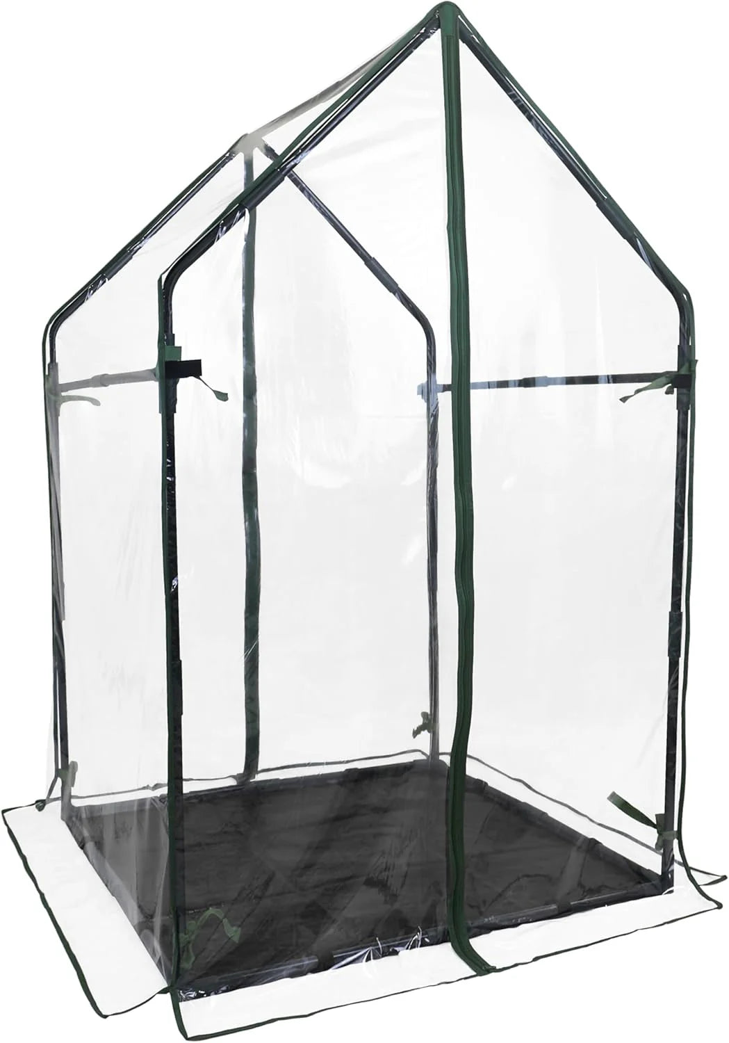 Cedar Raised Garden Bed with Greenhouse Cover | Fully Enclosed Cold Frame Plant Protection Kit | Timberlane Gardens USA