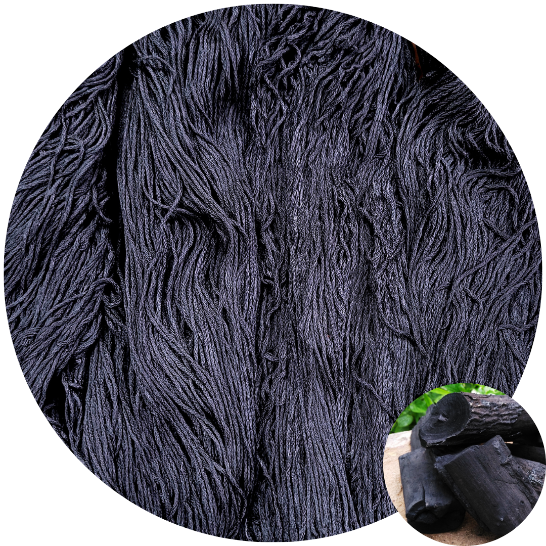 Charcoal - Flower Silk by StitchyBox (Standard Colorway)