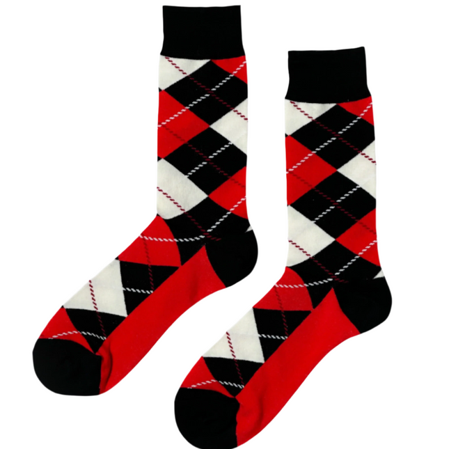Cherry Snow Argyle